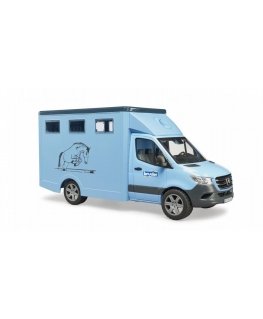 BRUDER MB Sprinter animal carrier with horse, 02674