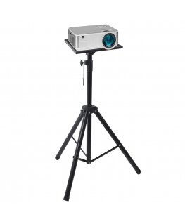 Maclean Maclean Movable Stand for Projectors, Made of Steel, Height Adjustable, 1.2-1.7m, MC-953