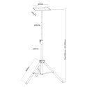Maclean Maclean Movable Stand for Projectors, Made of Steel, Height Adjustable, 1.2-1.7m, MC-953 Maclean Maclean Movable Stand for Projectors, Made of Steel, Height Adjustable, 1.2-1.7m, MC-953