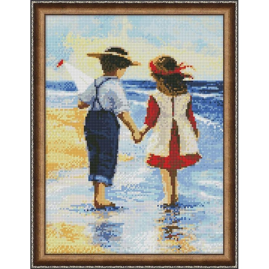 Beldizart Deimantų tapybos rinkinys Vaikai prie jūros 30х40 cm AZ-1300 – 2