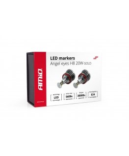 Amio Led marker h8 20w gold