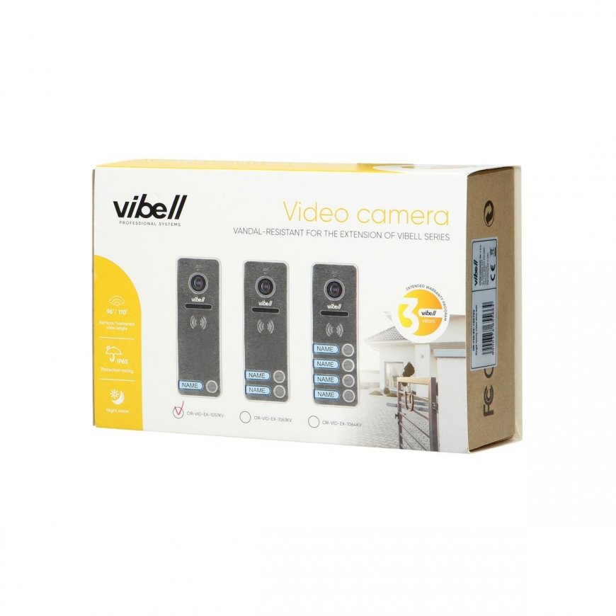 Orno 1 family video cassette with wide angle camera, color, vandal resistant, LEDs for use in VIBELL – 3