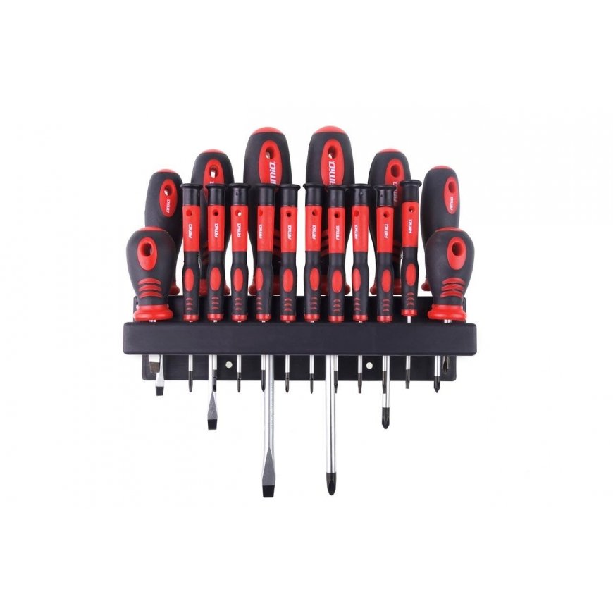 Amio Screwdriver set with cr-v suspension, 18 pcs
