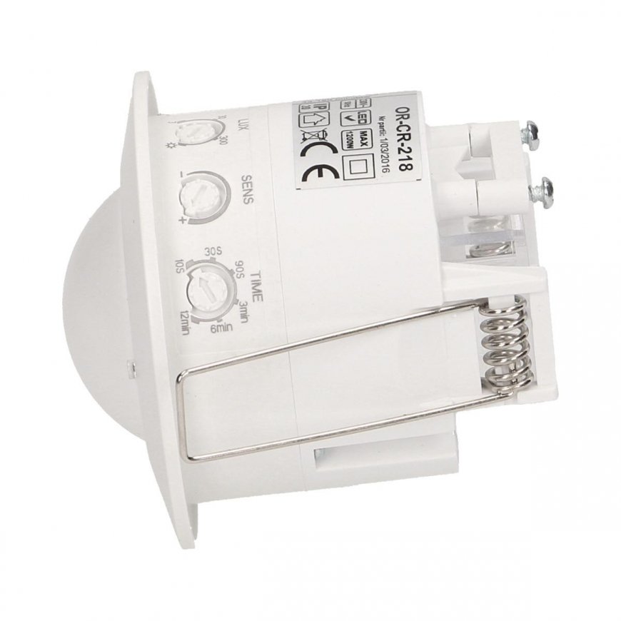 Orno Microwave motion sensor for suspended ceilings 5.8GHz 1200W 360 ° 3-2000 lx white (OR-CR-218) – 7