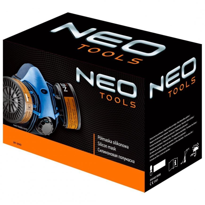 Neo Silicone half mask with space for two filters (97-350) – 7