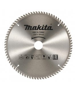 Makita D-72992 TCT saw 235X30mm 5° T80 for cutting aluminum