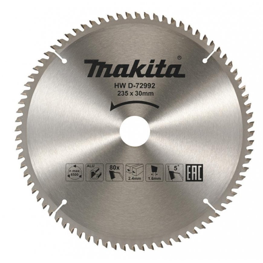 Makita D-72992 TCT saw 235X30mm 5°