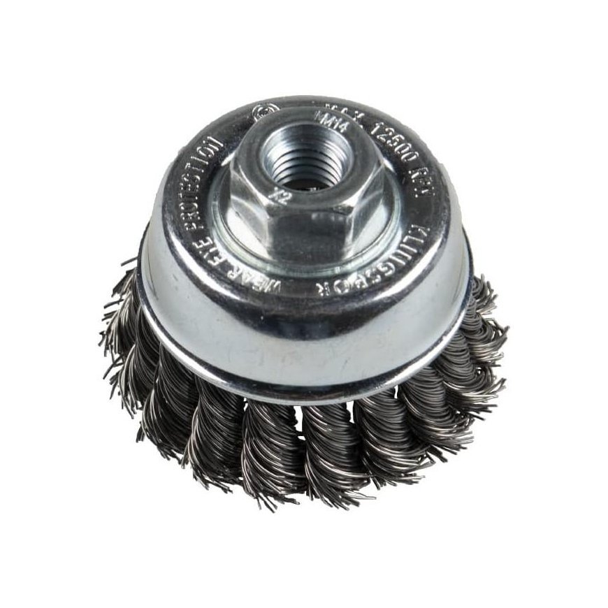 Metalinis šepetys-taurelė KLINGSPOR BT 600Z 65/M14 Inox 0,5 – 2