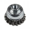 Metalinis šepetys-taurelė KLINGSPOR BT 600Z 65/M14 Inox 0,5 Metalinis šepetys-taurelė KLINGSPOR BT 600Z 65/M14 Inox 0,5
