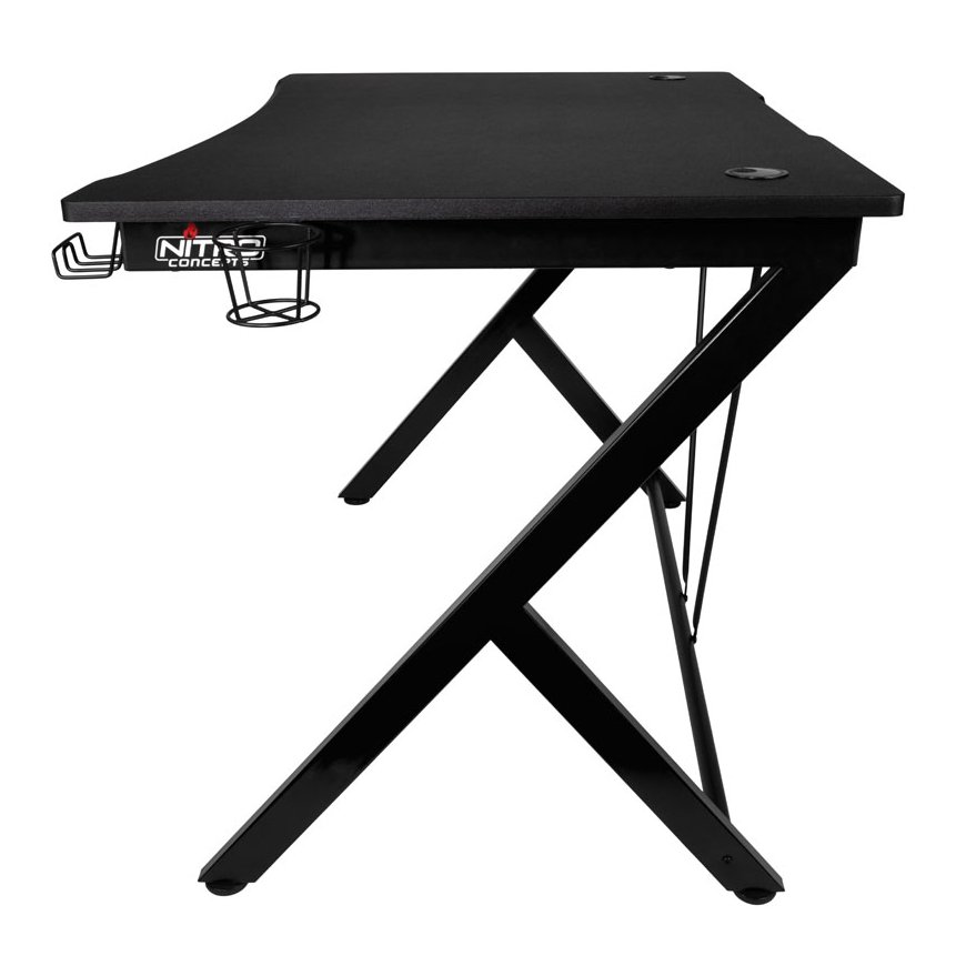 Žaidimų stalas Nitro Concepts D12 Gaming Desk, Juoda-raudona
