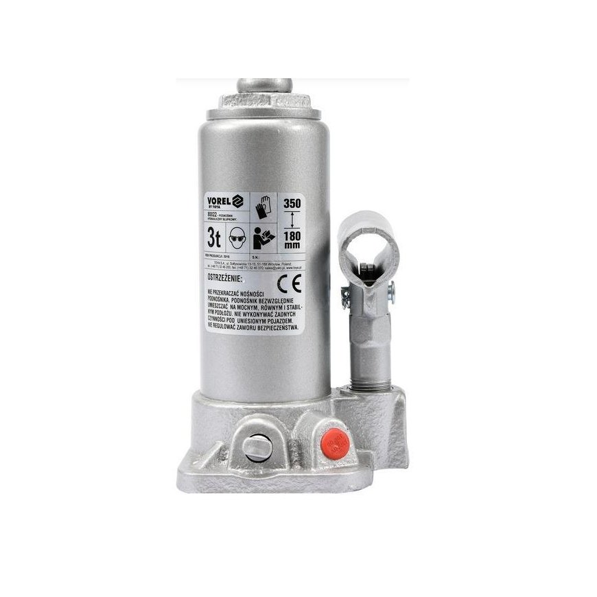 Toya VOREL stūmoklinis Kėlimas HIDRAULINIS 3T 180–350 mm 80022