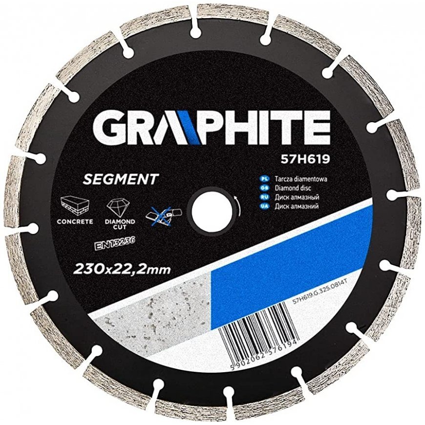 GRAPHITE Diamond disc 230 x 22.2 mm, segmented – 3