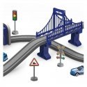 WOOPIE electric police station railway + car track 92 el.