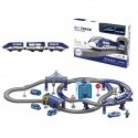 WOOPIE electric police station railway + car track 92 el.