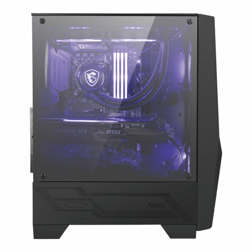 MSI MAGFORGE100M tietokonekotelo Midi Tower Musta, Läpinäkyvä – 2
