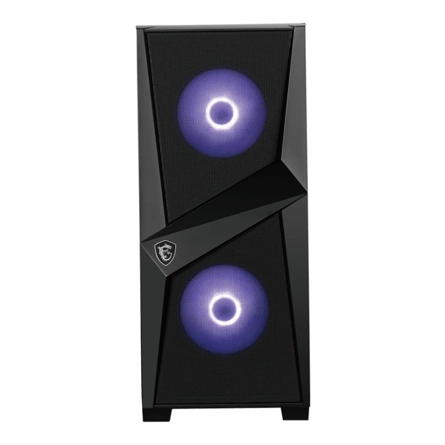 MSI MAGFORGE100M datoru korpuss & statnis Midi Tower Melns, Caurspīdīgs – 4