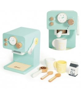 CLASSIC WORLD Drewniany Coffee machine do Kawy Set dla Dzieci 7 el.