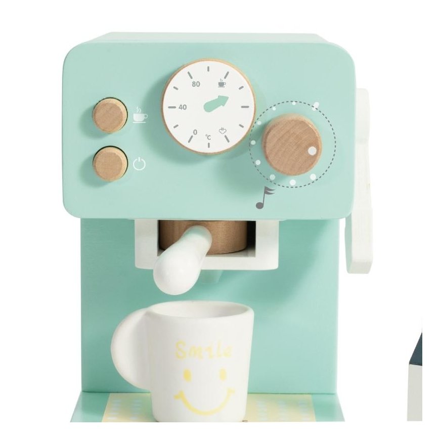CLASSIC WORLD Drewniany Coffee machine do Kawy Set dla Dzieci 7 el. – 10