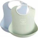 BabyBjorn - śliniaki, komplektas 2vnt. | Powder Žalias/Powder Mėlyna