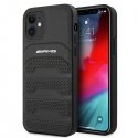 Mercedes AMG AMHCP12SGSEBK iPhone 12 mini 5,4" juoda/juodas hardcase Leather Debossed Lines Mercedes AMG AMHCP12SGSEBK iPhone 12 mini 5,4" juoda/juodas hardcase Leather Debossed Lines