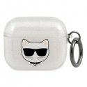 Karl Lagerfeld 3 KLA3UCHGS AirPods Cover Silver/Silver Glitter Choupette Karl Lagerfeld 3 KLA3UCHGS AirPods Cover Silver/Silver Glitter Choupette