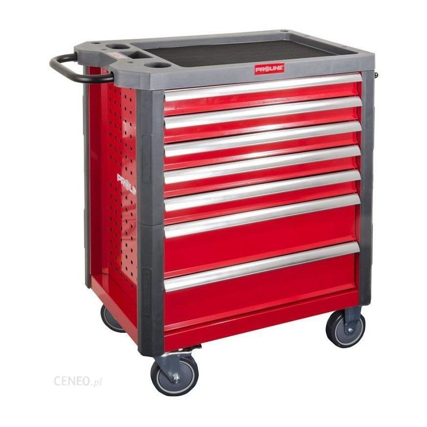 Proline 33107 Workshop trolley, 7 drawers