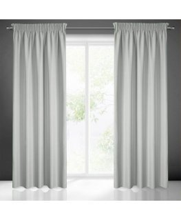 Eurofirany RITA Night curtain made of smooth fabric, 140X270 cm, strip / tunnel / hooks, color: steel