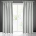 Eurofirany RITA Night curtain made of smooth fabric, 140X270 cm, strip / tunnel / hooks, color: stee