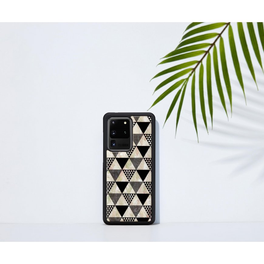 iKins case for Samsung Galaxy S20 Ultra pyramid juodas – 5