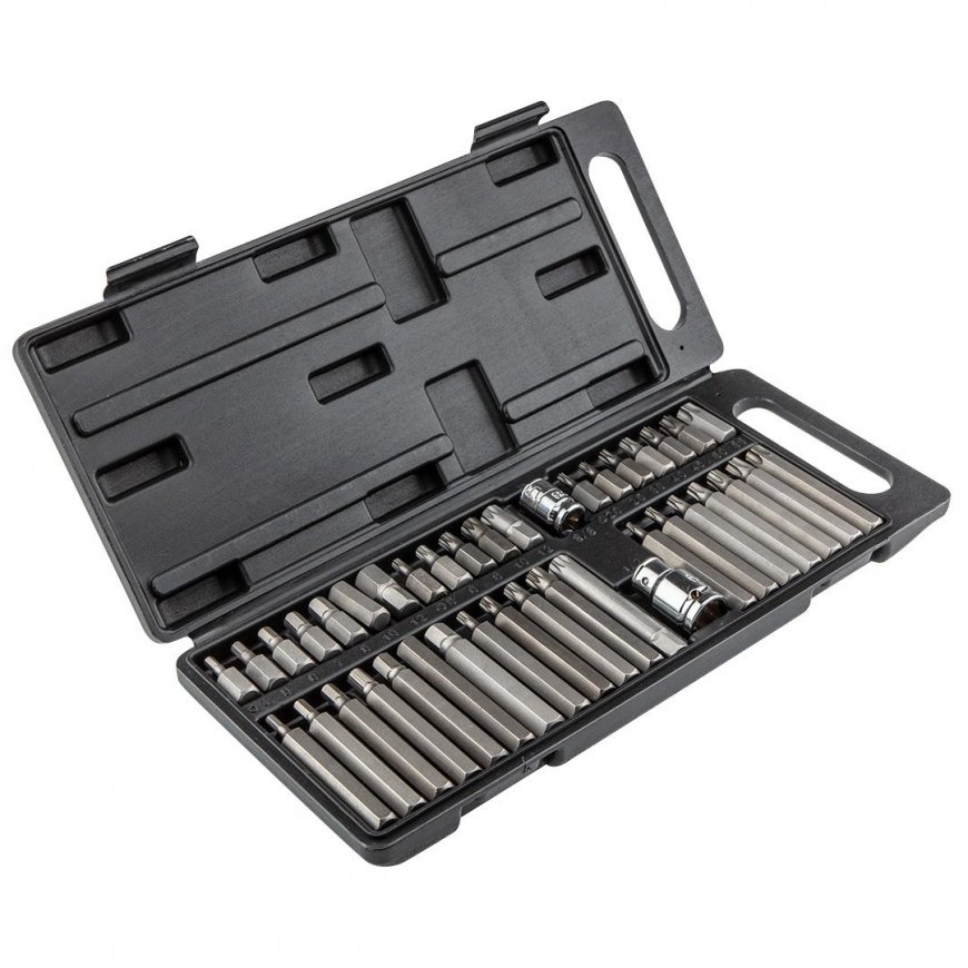 Top Tools Spline, Torx, šešiakampiai atsuktuvo antgaliai, rinkinyje 40 vnt – 3