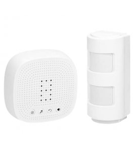 Orno Wireless motion sensor with sound and light alarm, IP44, 300m, expandable to 16 sensors, up to 4 zones