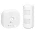 Orno Wireless motion sensor with sound and light alarm, IP44, 300m, expandable to 16 sensors, up to 