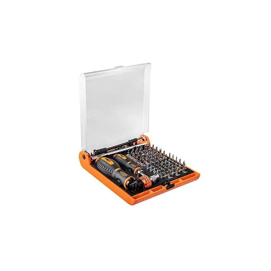 NEO Screwdriver bits with handle 73 pcs. – 2