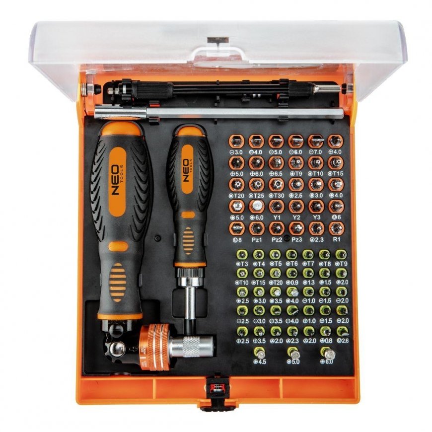 NEO Screwdriver bits with handle 73 pcs. – 4