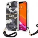 Guess GUHCP13MKCABBK iPhone 13 6.1" black/black hardcase Camo Strap Collection Guess GUHCP13MKCABBK iPhone 13 6.1" black/black hardcase Camo Strap Collection
