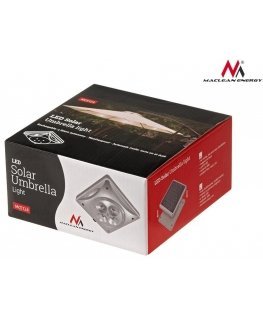 Maclean 4LED lempa, saulės energija, skėtinis apšvietimas, MCE124