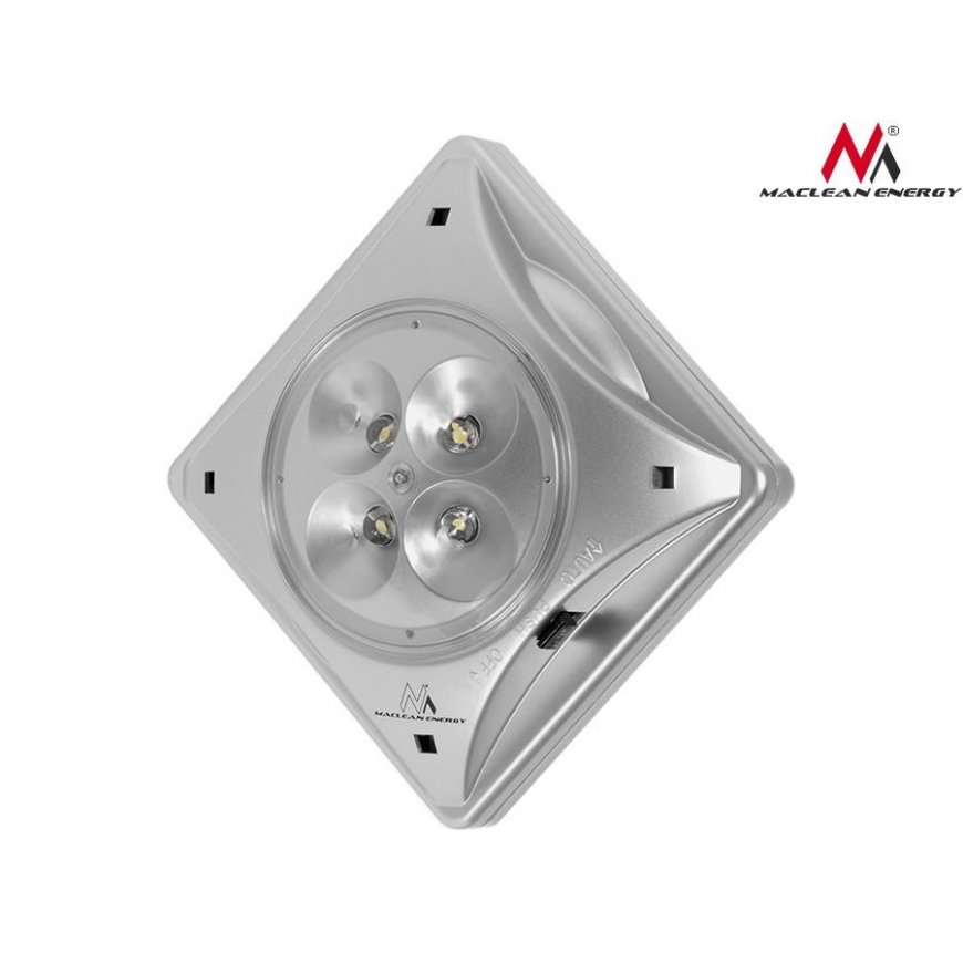 Maclean 4LED lempa, saulės energija, skėtinis apšvietimas, MCE124 – 15