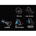 GRAPHITE 1500 W circular saw, 185 x 20 mm circular saw
