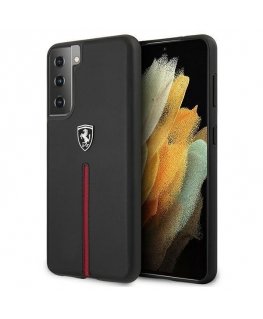 Ferrari FEOSIHCS21MBK S21+ G996 black/black hardcase Off Track Leather Nylon Stripe