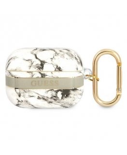 Guess GUAPHCHMAG AirPods Pro cover pilka/pilkas Marble Strap Collection