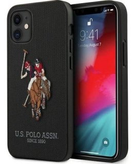 Us Polo Assn US Polo USHCP12SPUGFLBK iPhone 12 mini 5.4" black/black Polo Embroidery Collection