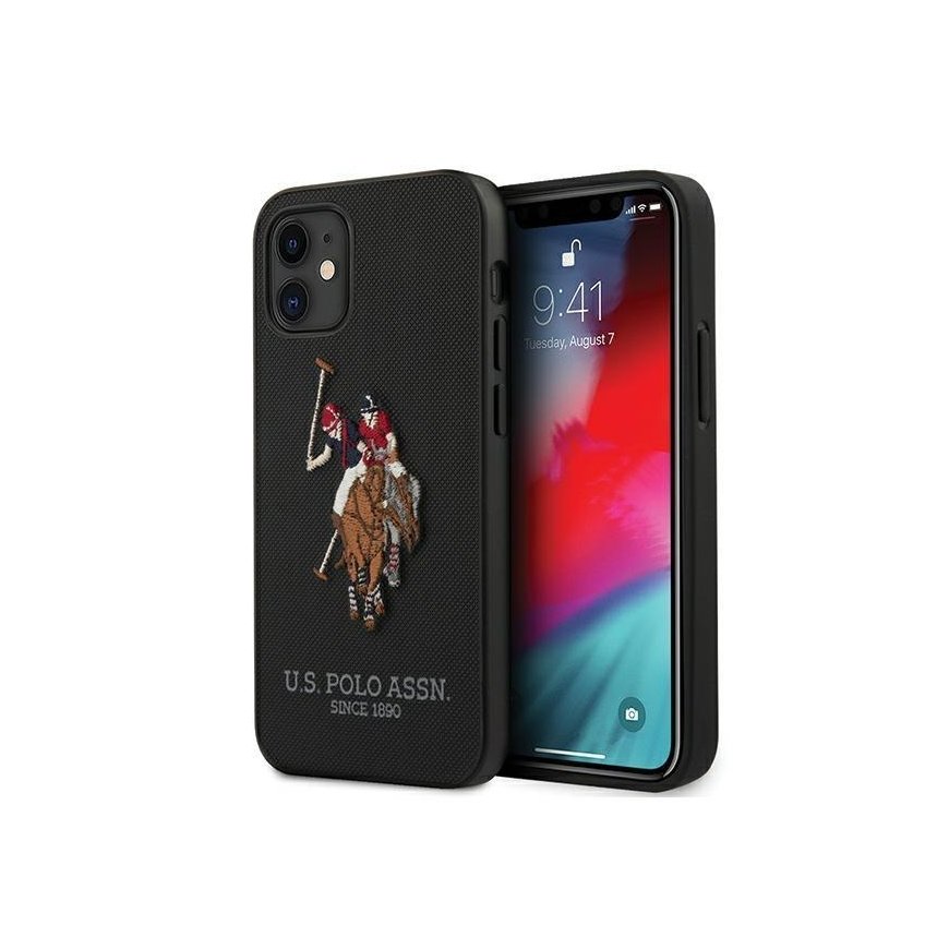 Us Polo Assn US Polo USHCP12SPUGFLBK iPhone 12 mini 5.4" black/black Polo Embroidery Collection – 2
