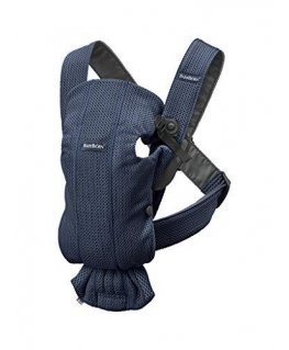 BabyBjorn Baby Carrier Mini 3D Mesh - maža nešioklė naujagimiui | Tamsiai mėlyna