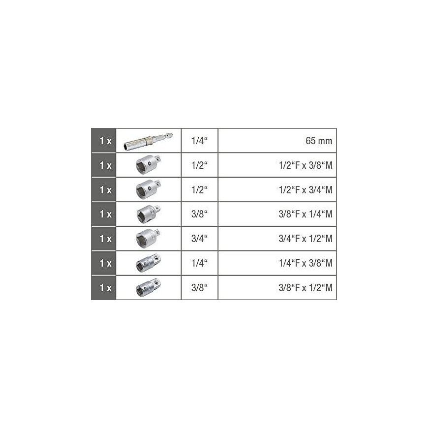 7-piece adapter set KS TOOLS – 4