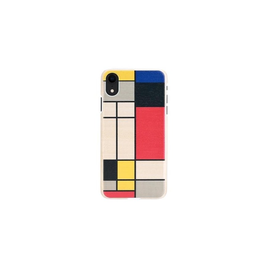 MAN&WOOD SmartPhone case iPhone XR mondrian wood baltas