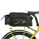 Wozinsky bike carrier bag with 9l shoulder strap (rain cover included) juodas (WBB22BK)