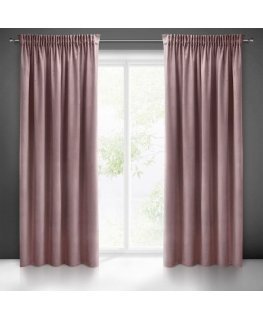 Eurofirany PIERRE CARDIN SIBEL Night curtain made of soft velvet, 260 g/m2, 140X270 cm, strip / tunnel / hooks, color: powder