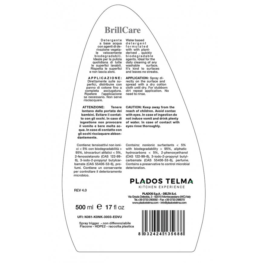 Plados Telma Kitchen surface cleaner BRILLCARE 500 ml – 3