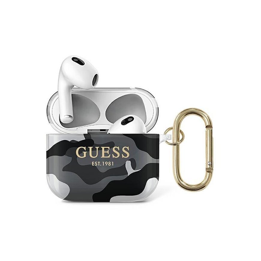 Guess GUA3UCAMG AirPods 3 cover black/black Camo Collection
