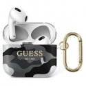 Guess GUA3UCAMG AirPods 3 cover juoda/juodas Camo Collection Guess GUA3UCAMG AirPods 3 cover juoda/juodas Camo Collection
